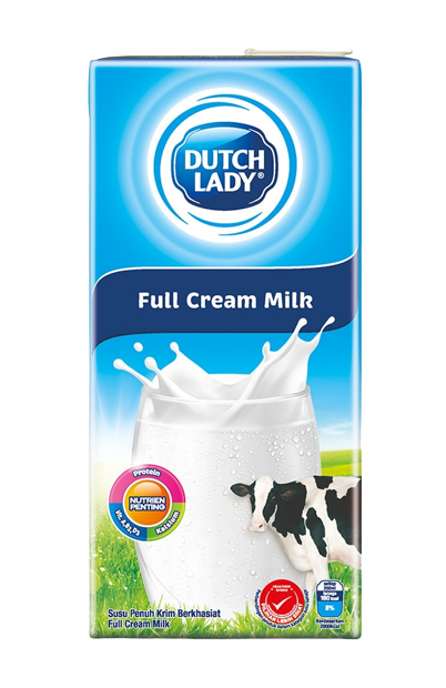 Dutch Lady Full Cream Milk (1L X 12)